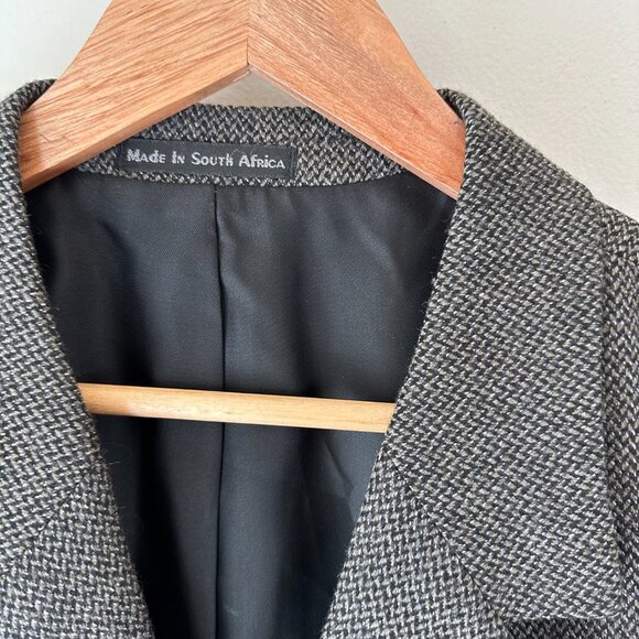 Croft & Barrow Men's Lambswool Blazer Suit Gray 46R Made in South Africa - Picture 3 of 11
